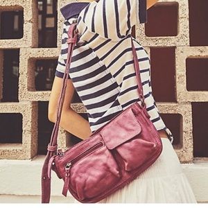 FREE PEOPLE Wade Leather Sling PINK